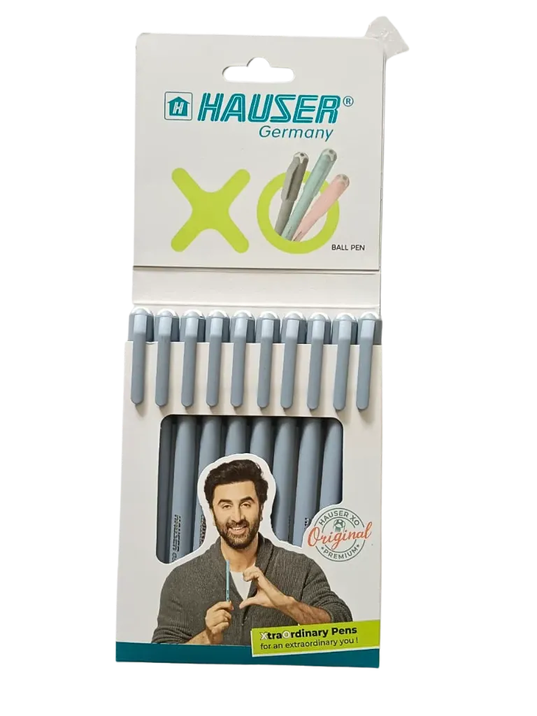 Hauser XO Ball Pen Ballpen (Black) - Pack of 10