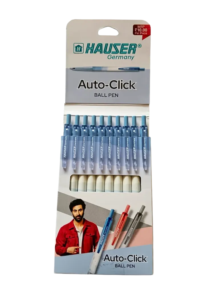 Hauser Auto-Click BallPen - Pack of 10