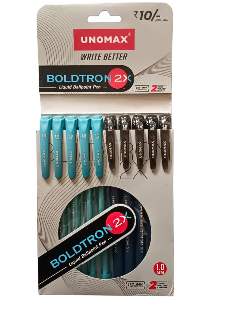 Unomax Boldtron 2X Liquid Ballpoint - Pack of 10