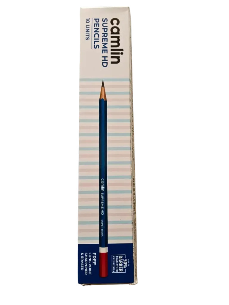 Camlin Supreme HD Pencils - High Density Extra Dark (Pack of 10)