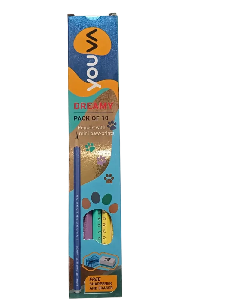 Youva Dreamy Pencils – Pastel Edition for Creative Minds (Pack of 10)