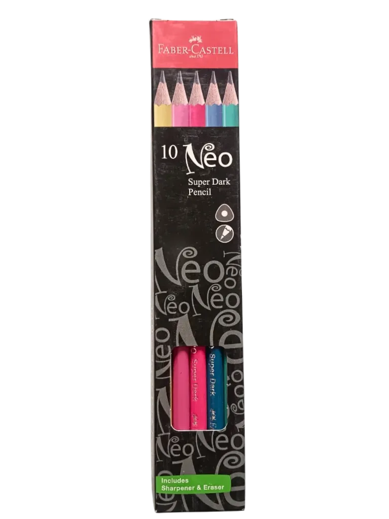 Faber-Castell Neo Pencils – Stylish & Break-Resistant (Pack of 10)