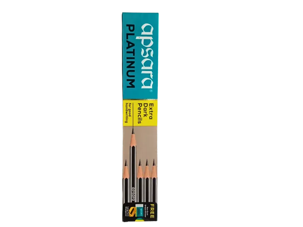 Apsara Platinum – Extra Dark Pencils for Professional Results (Pack of 10)