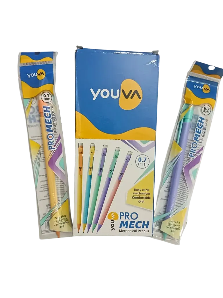Youva Pro Mech Mechanical Pencils (0.7mm) – Pack of 10