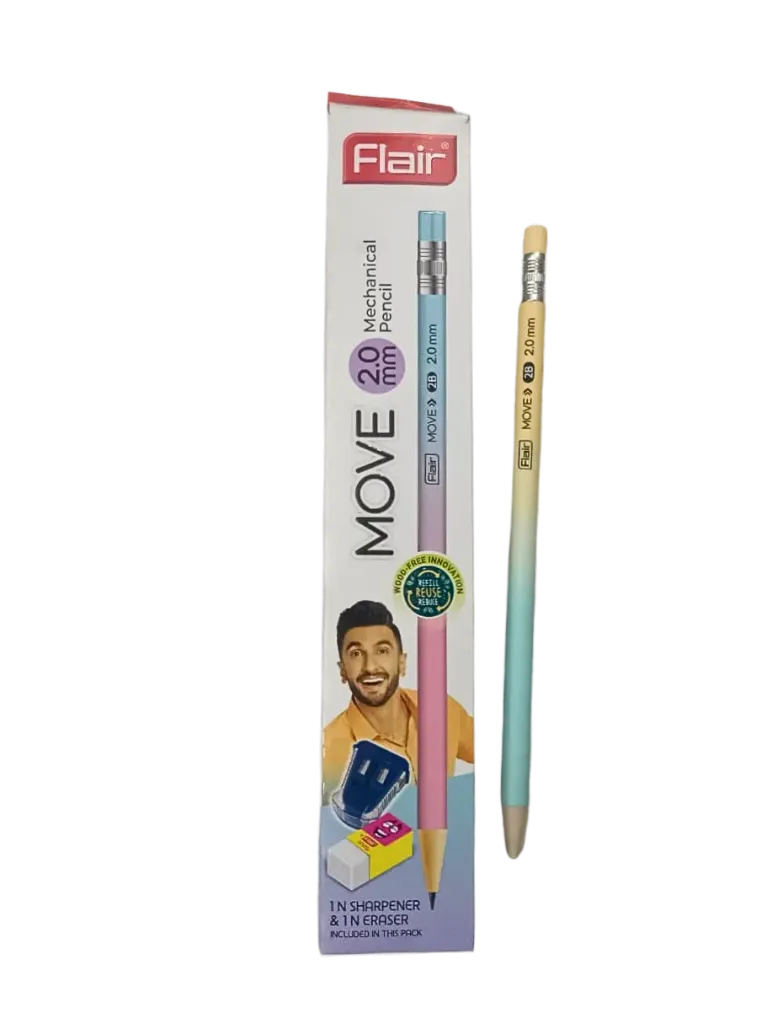 Flair Move Mechanical Pencil (2.0mm) – Sketching & Drafting Tool – Pack of 10