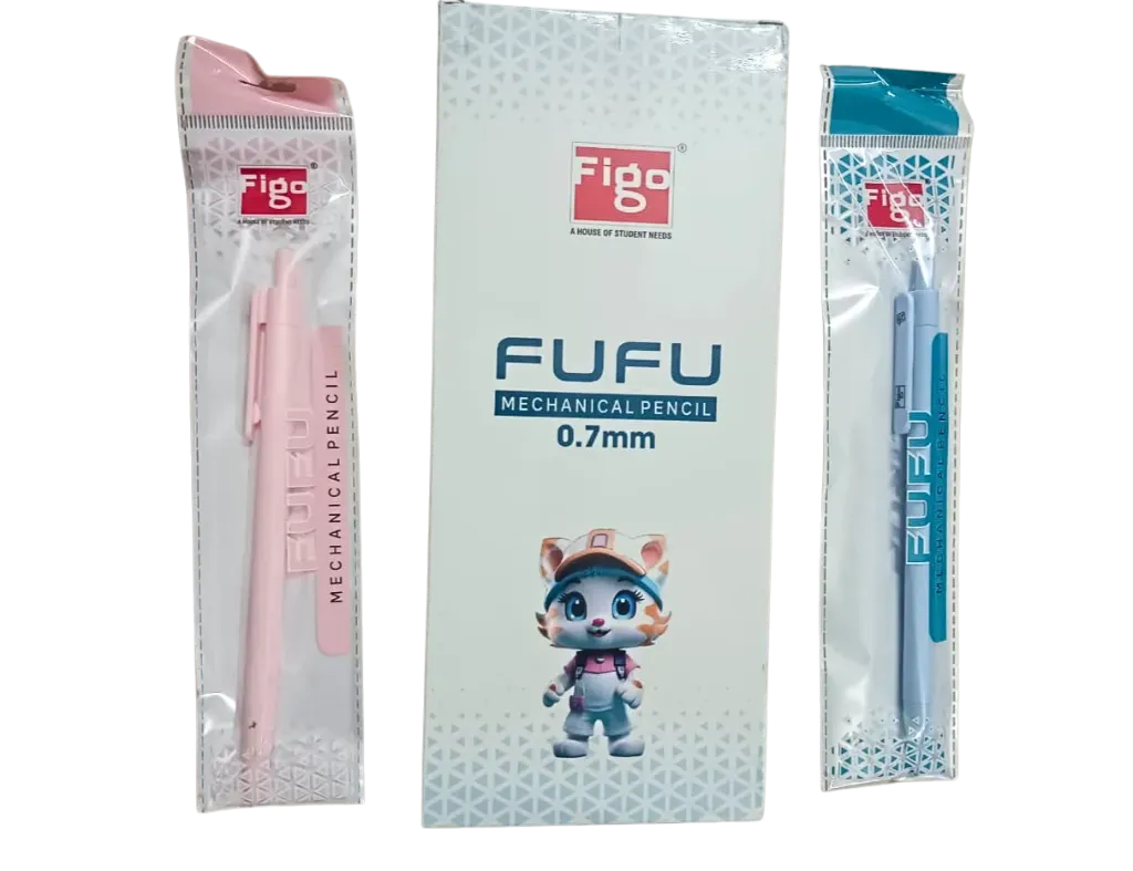 Figo Fufu Mechanical Pencil (0.7mm) – Trendy Pastel Design – Pack of 10